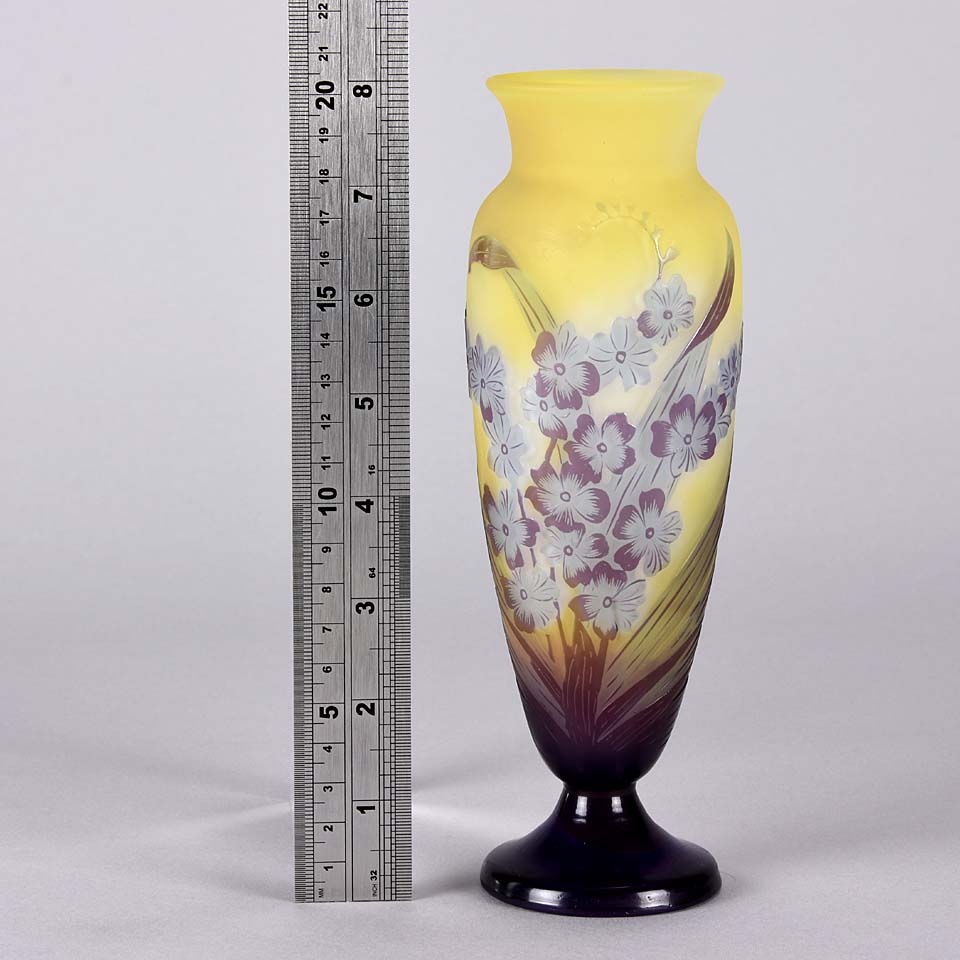 Emile Galle Vase - Art Nouveau Glass -  Flower Vase - Hickmet Fine Arts