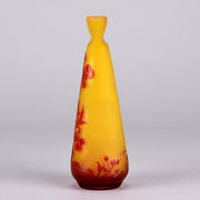 Emile Galle Vase - Art Nouveau Glass - Slender Vase - Hickmet Fine Arts