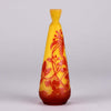 Emile Galle Vase - Art Nouveau Glass - Slender Vase - Hickmet Fine Arts