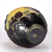 Gallé Soufflé Blackberry Vase