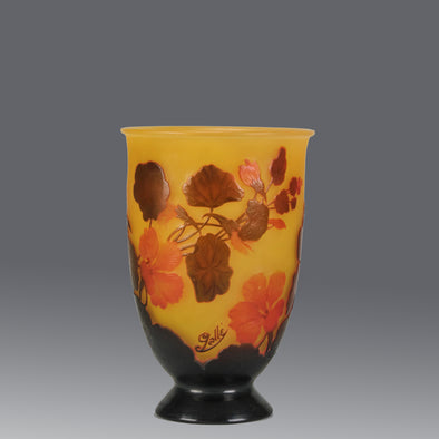 "Nasturtium Vase" by Emile Gallé