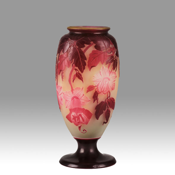Galle cameo Pink Flower vase