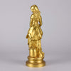 Art Nouveau Bronze by Adrien Gaudez Bronze - La Jeune Femme - Hickmet Fine Arts
