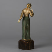 Georges Gori Bronze & Ivory Figure - Art Deco - Hickmet Fine Arts 