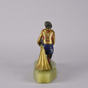 Gerdagp Art Deco Bronze & Ivory Statue