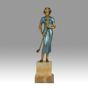 Lorenzl bronze lady golfer