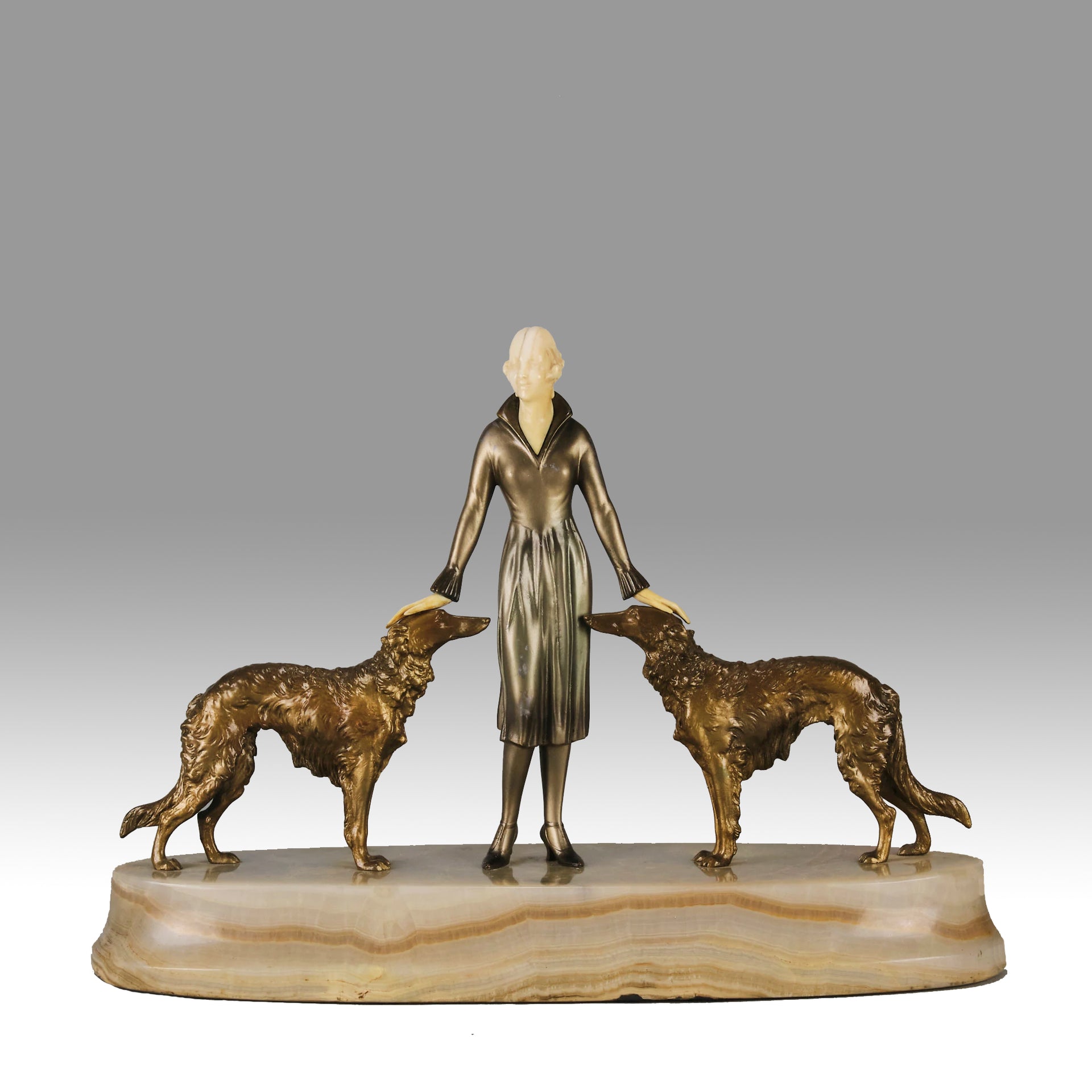 Lorenzl Good Companions - Art Deco Bronze - Hickmet Fine Arts