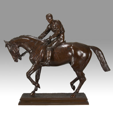 Bonheur Bronze Le Grand Jockey - Animaliers - Antique Bronze - Hickmet Fine Arts