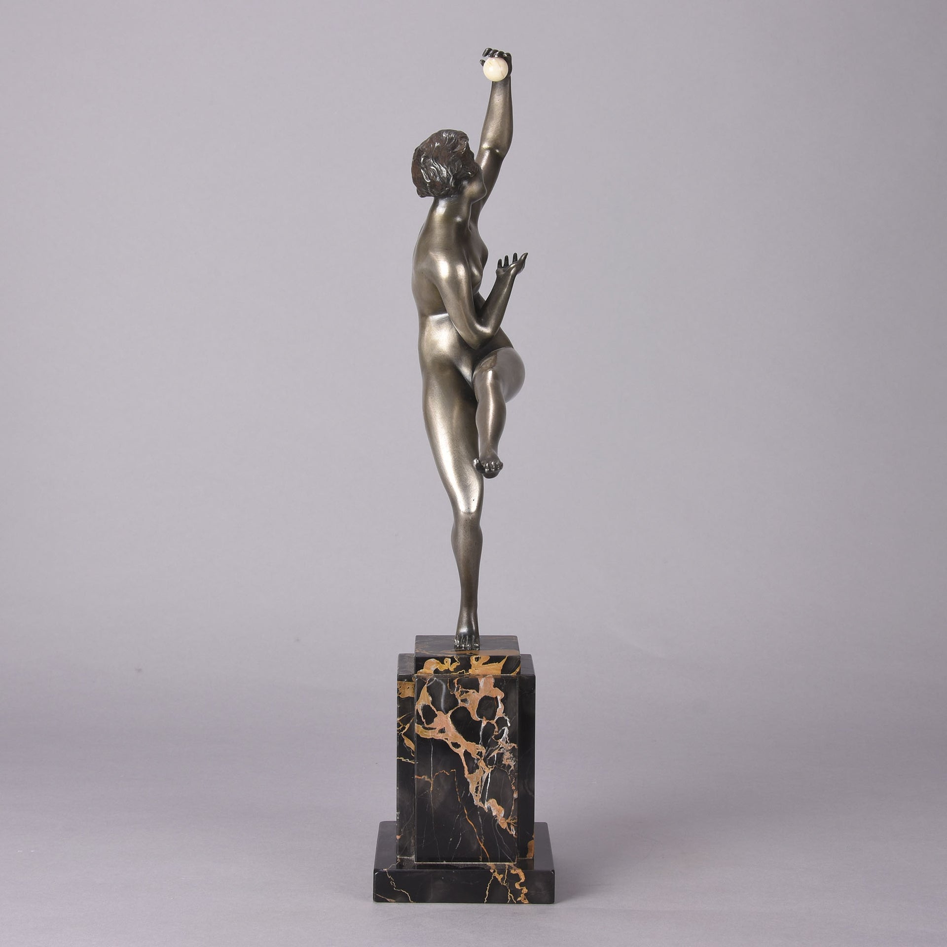 Guiraud Riviere Dancer with Ball - Art Deco Bronze- Hickmet Fine Arts 