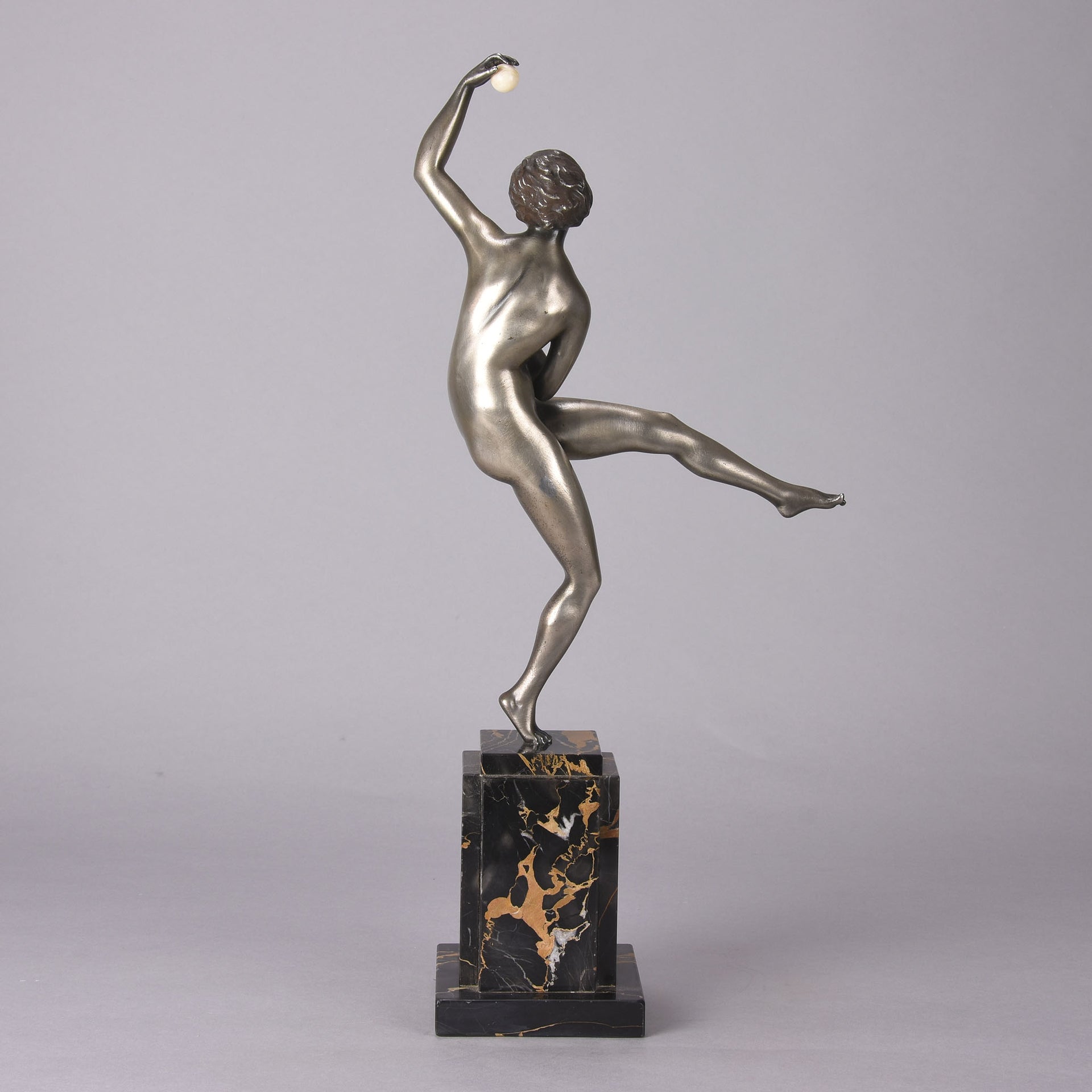 Guiraud Riviere Dancer with Ball - Art Deco Bronze- Hickmet Fine Arts 