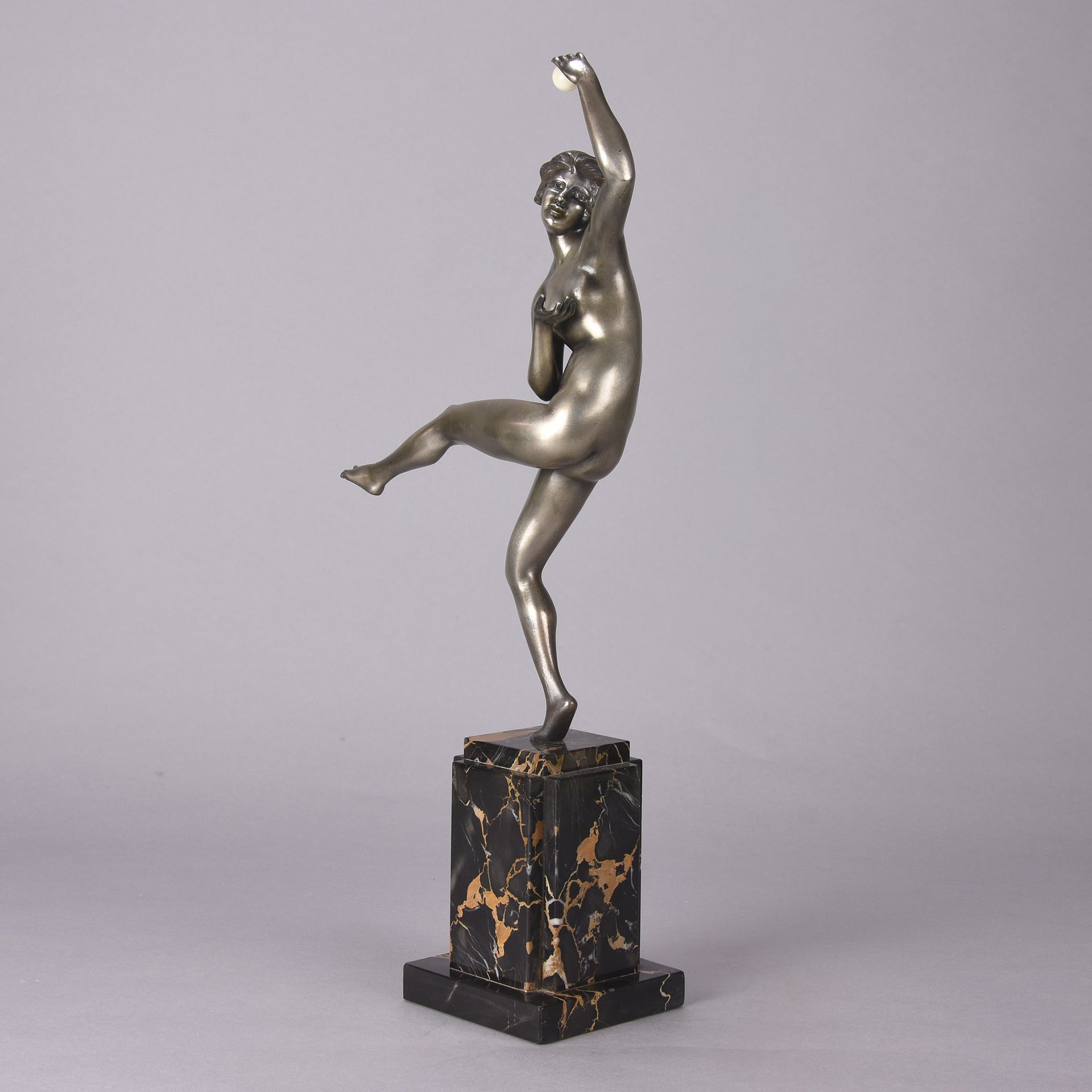Guiraud Riviere Dancer with Ball - Art Deco Bronze- Hickmet Fine Arts 
