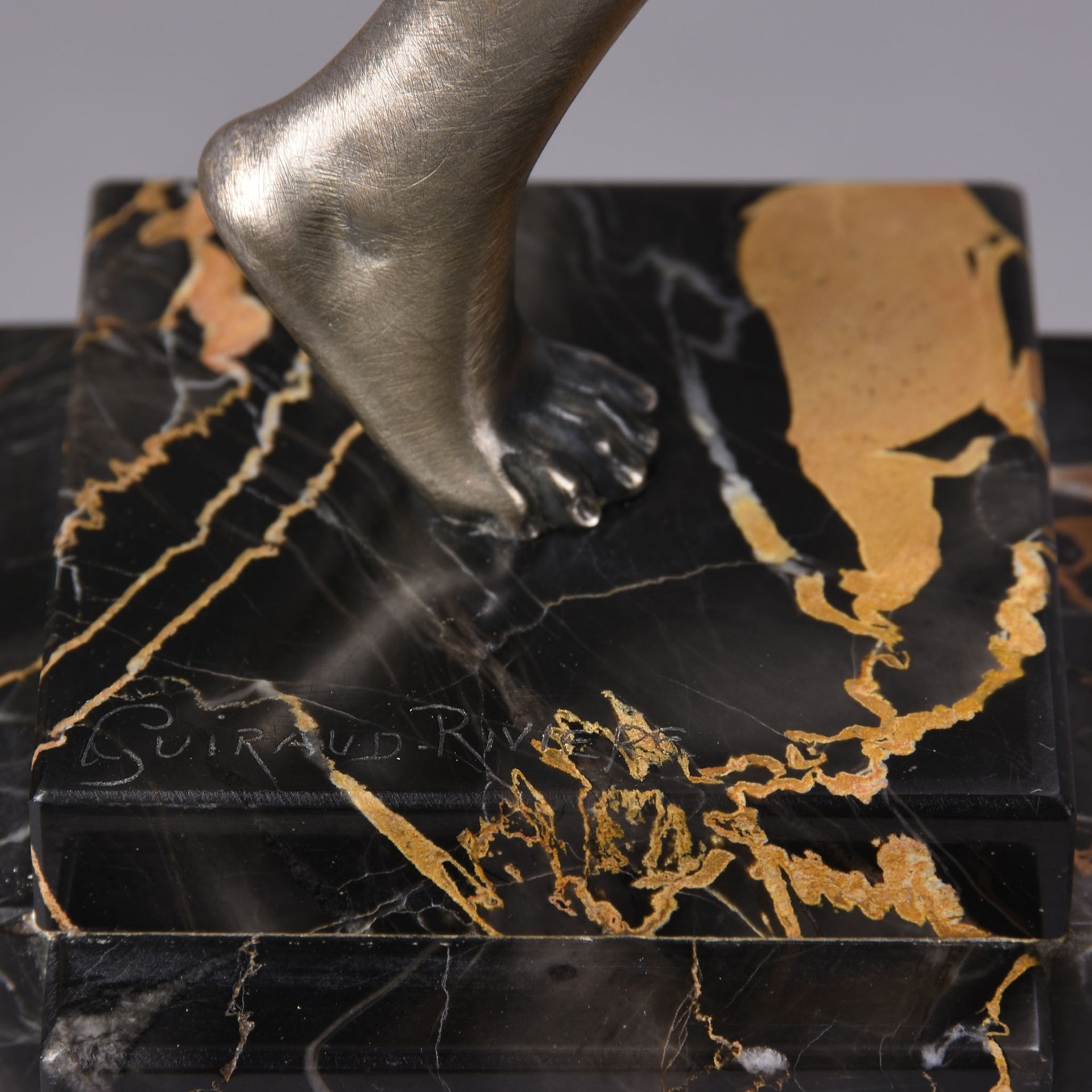 Guiraud Riviere Dancer with Ball - Art Deco Bronze- Hickmet Fine Arts 