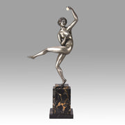 Guiraud Riviere Dancer with Ball - Art Deco Bronze- Hickmet Fine Arts 
