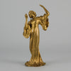 Art Nouveau Dancer by Hermann Eichberg an attractive late 19th Century Art Nouveau gilt bronze study of a beauty dressed in period attire with her hair tied back enjoying a dance.