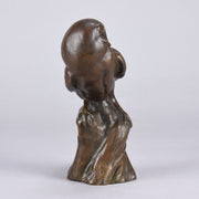 Resting Owl - Sieloff Bronze Owl - Hickmet Fine Arts 