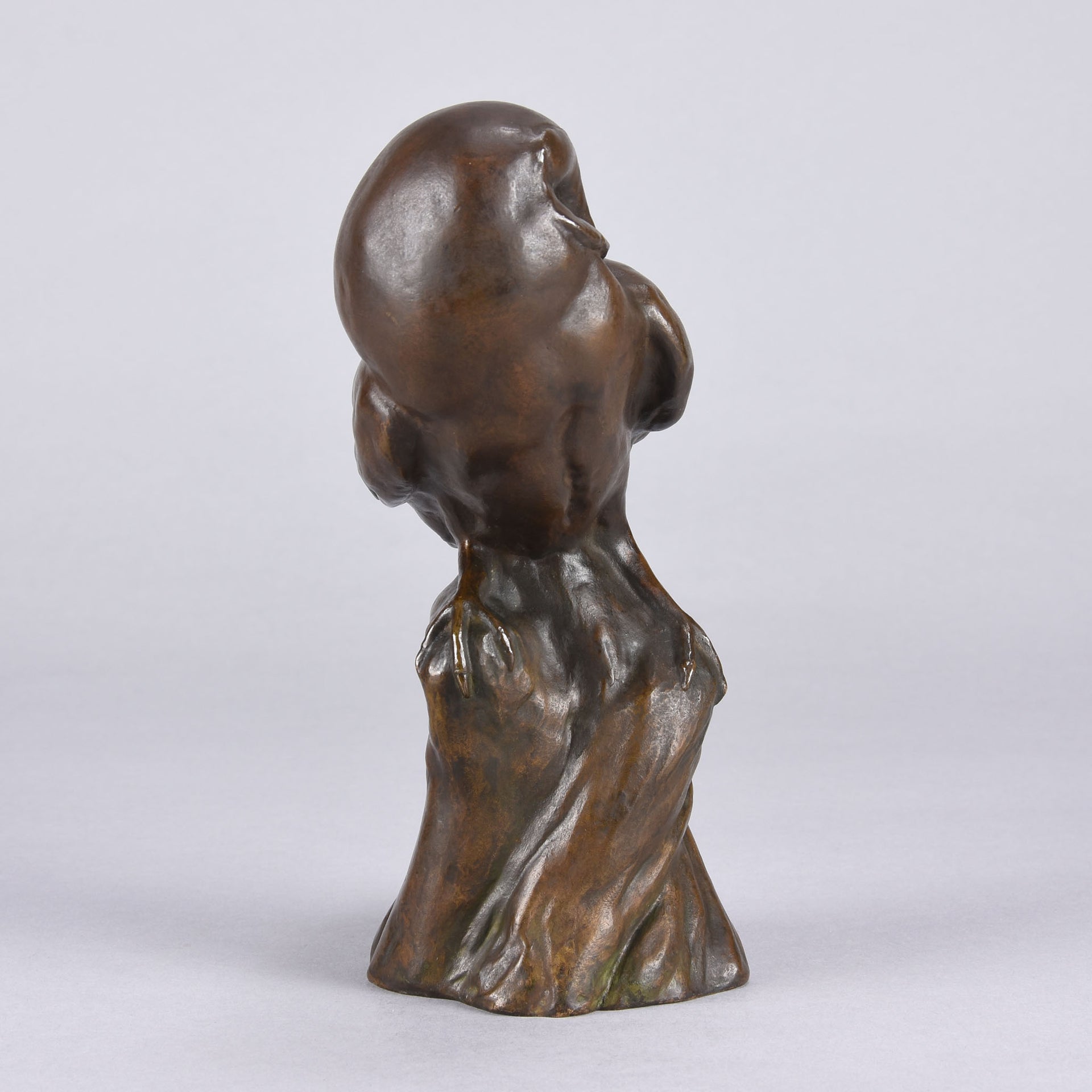 Resting Owl - Sieloff Bronze Owl - Hickmet Fine Arts 