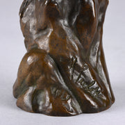 Resting Owl - Sieloff Bronze Owl - Hickmet Fine Arts 