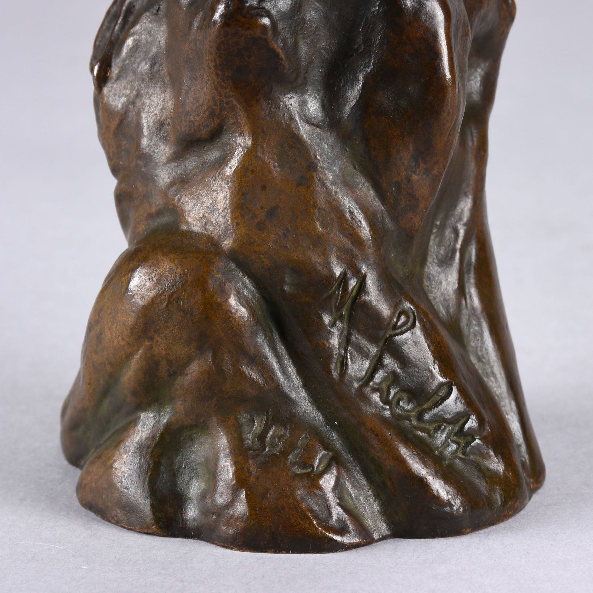 Resting Owl - Sieloff Bronze Owl - Hickmet Fine Arts 