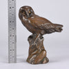 Resting Owl - Sieloff Bronze Owl - Hickmet Fine Arts 