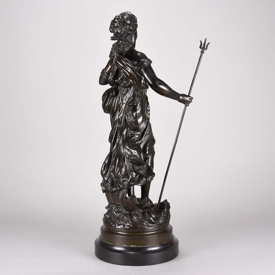 Art Nouveau Hippolyte Moreau Bronze - Classical Maidens - Hickmet Fine Arts