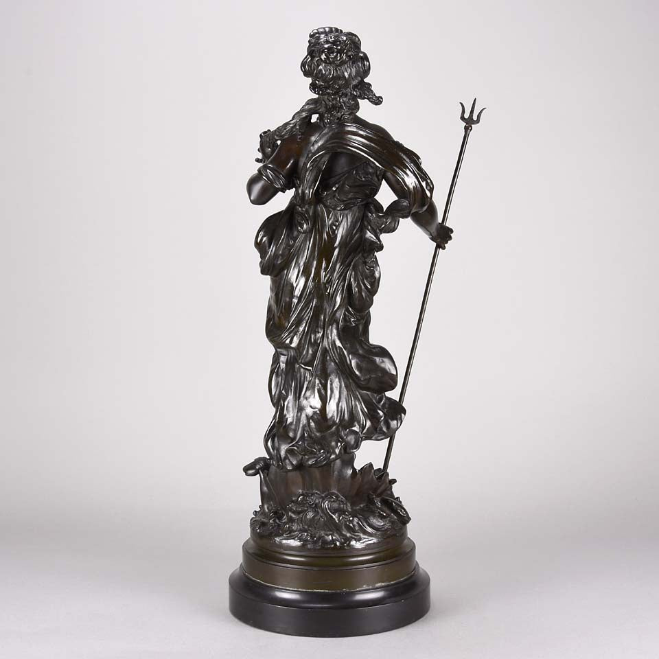 Art Nouveau Hippolyte Moreau Bronze - Classical Maidens - Hickmet Fine Arts