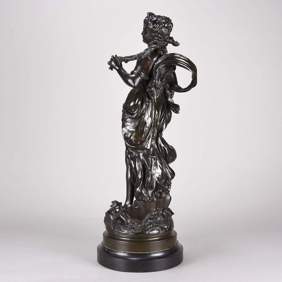 Art Nouveau Hippolyte Moreau Bronze - Classical Maidens - Hickmet Fine Arts