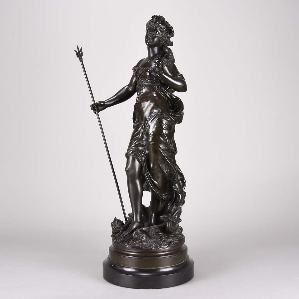 Art Nouveau Hippolyte Moreau Bronze - Classical Maidens - Hickmet Fine Arts