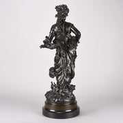 Art Nouveau Hippolyte Moreau Bronze - Classical Maidens - Hickmet Fine Arts