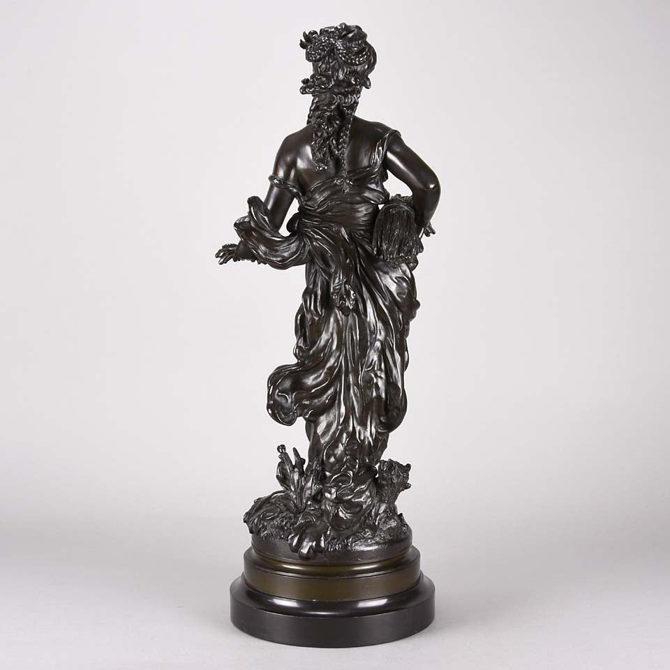 Art Nouveau Hippolyte Moreau Bronze - Classical Maidens - Hickmet Fine Arts