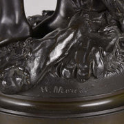 Art Nouveau Hippolyte Moreau Bronze - Classical Maidens - Hickmet Fine Arts