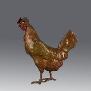 Franz Xavier Bergman Bronze Hen - Austrian Bronze - Antique Bronze - Hickmet Fine Arts 
