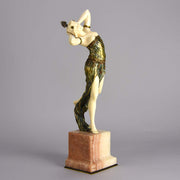 Henri Fugère Art Deco Bronze & Ivory Figure
