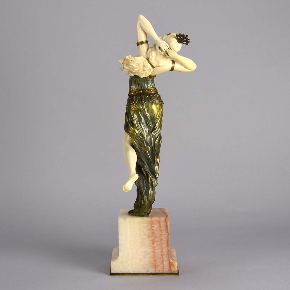 Henri Fugère Art Deco Bronze & Ivory Figure
