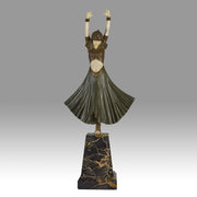 Chiparus Hindu Dancer Chryselephantine - Art Deco sculptures for sale - Deco Bronze - Chiparus Bronze - Hickmet Fine Arts