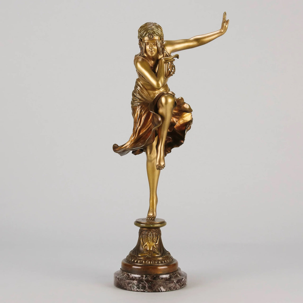 Hindu Dancer - Claire Colinet - Art deco figurines - Art Deco Sculpture - Art Deco Bronze Figurines - Art Deco Bronze Lady - Hickmet Fine Arts