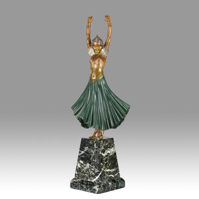 Chiparus Hindu Dancer - Demetre Chiparus Bronze - Hickmet Fine Arts