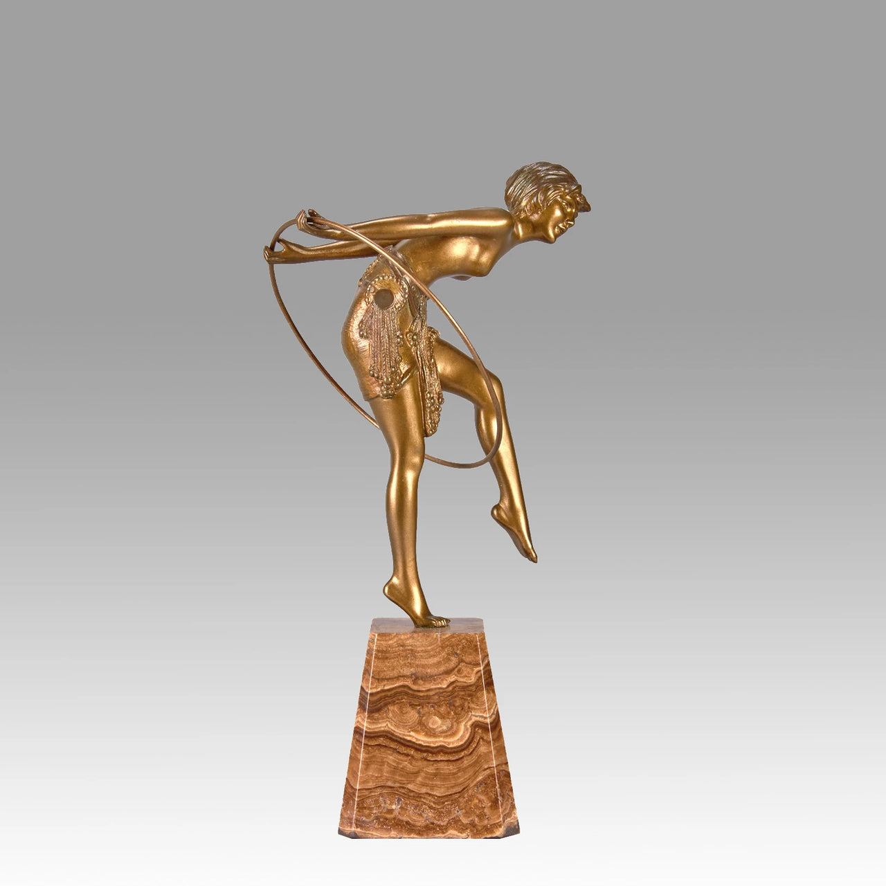 "Dancer with Hoop" by Demetre Chiparus