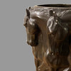 Bronze horse vase