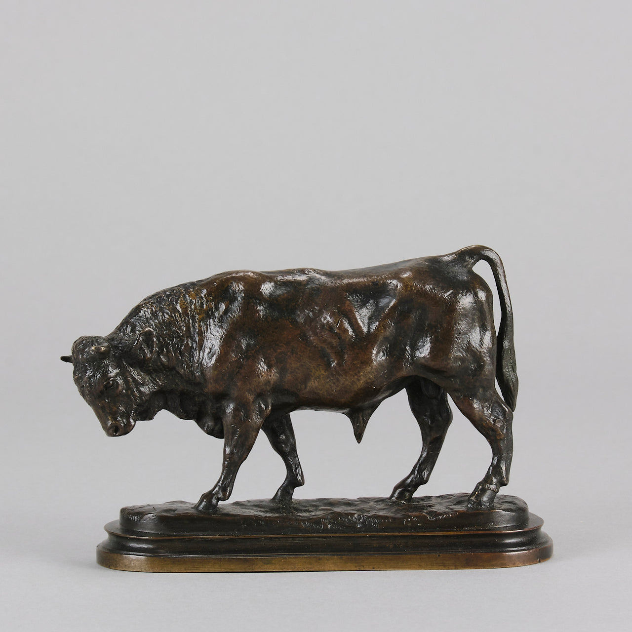 Isidore Bonheur Bull Animalier Bronze - Bull - Hickmet Fine Arts