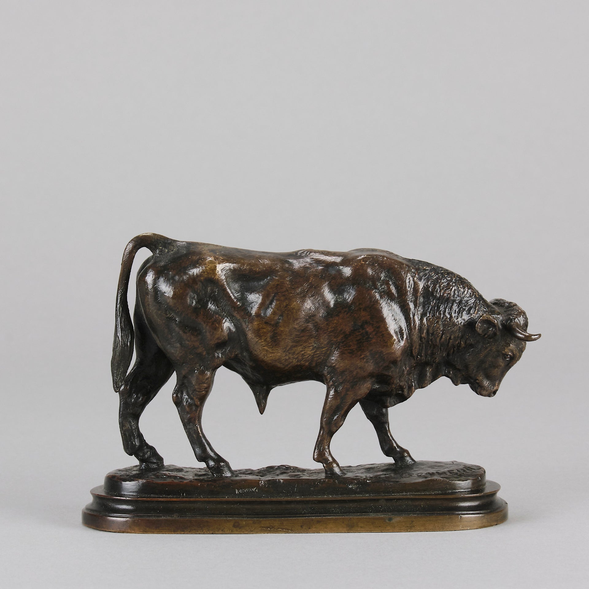 Isidore Bonheur Bull Animalier Bronze - Bull - Hickmet Fine Arts