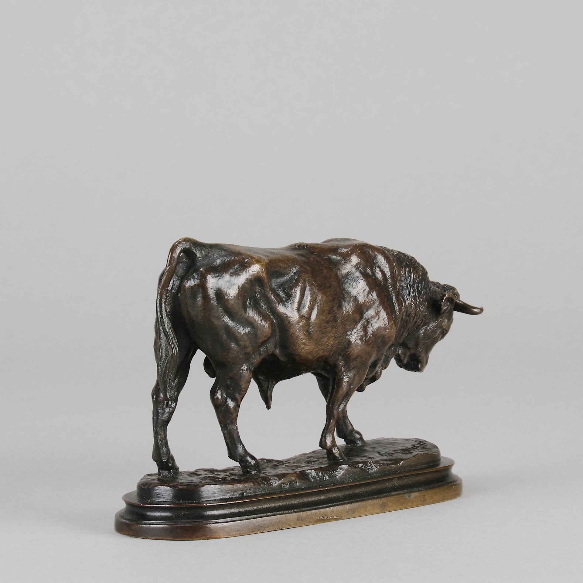 Isidore Bonheur Bull Animalier Bronze - Bull - Hickmet Fine Arts