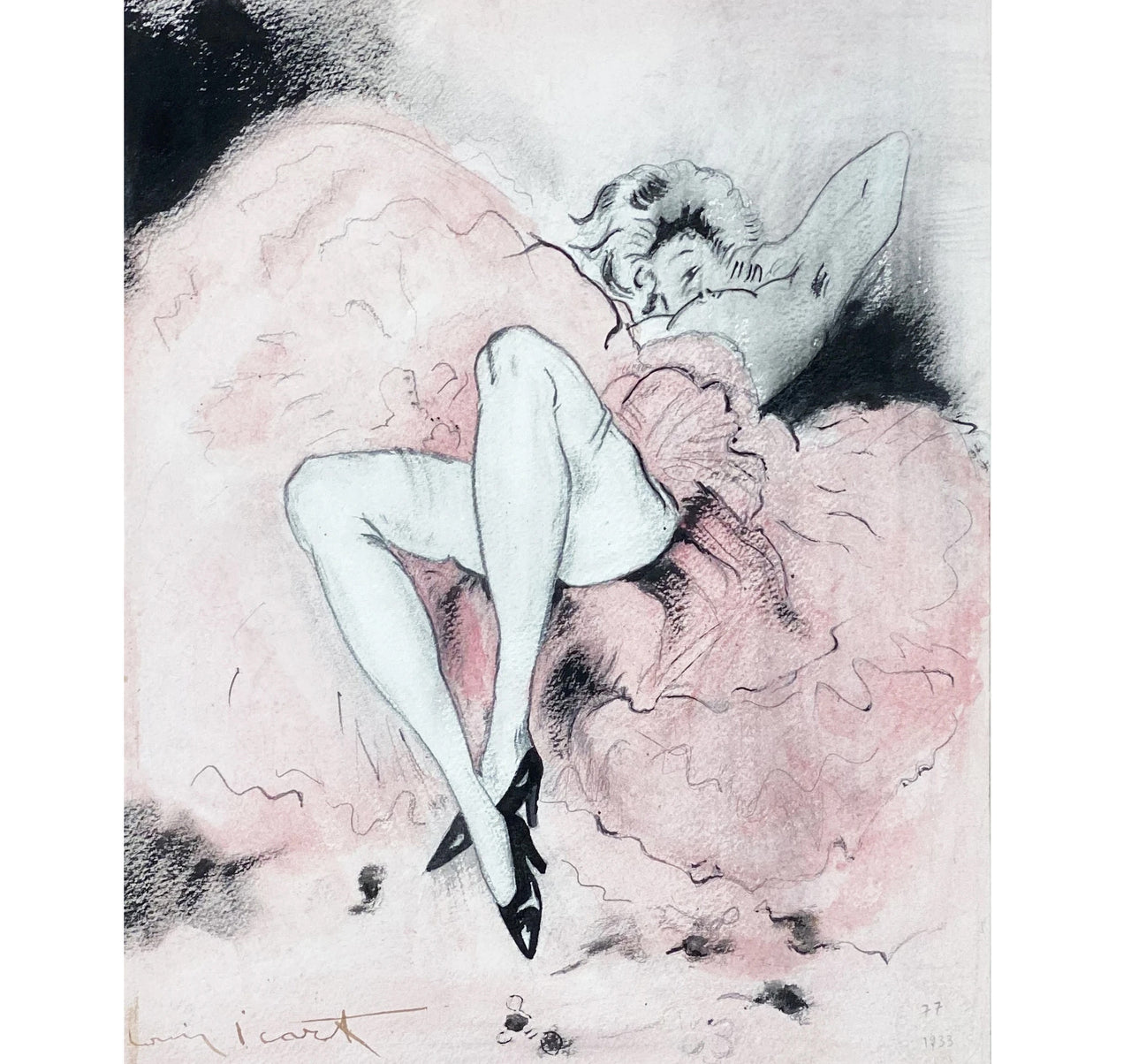 "Danseuse au Repos" by Louis Icart
