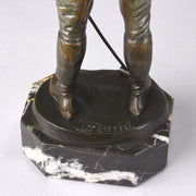 Franz Iffland - Art Deco Bronze Polo Player - Hickmet Fine Arts