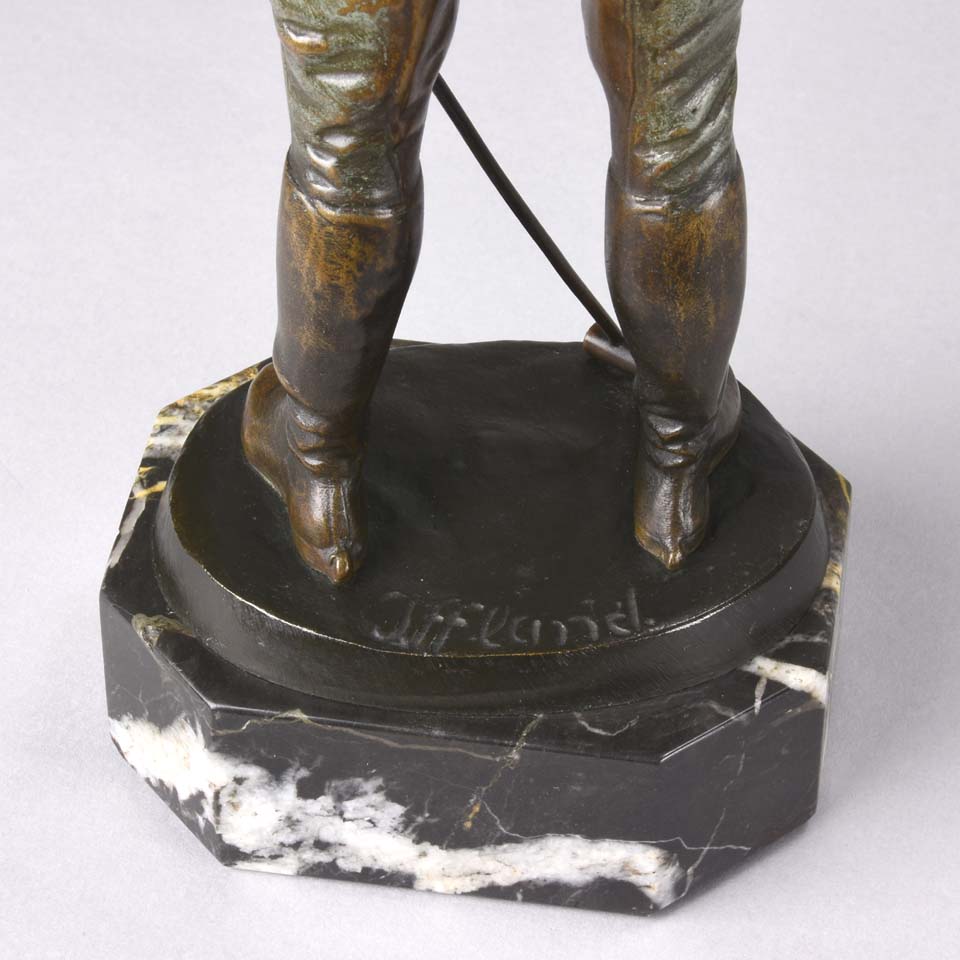 Franz Iffland - Art Deco Bronze Polo Player - Hickmet Fine Arts