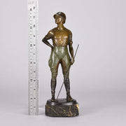 Franz Iffland - Art Deco Bronze Polo Player - Hickmet Fine Arts