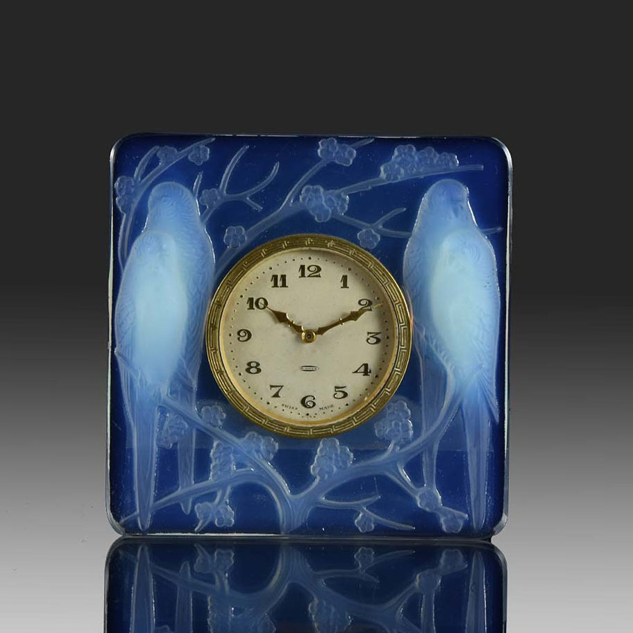 Inséparables Clock by Rene Lalique