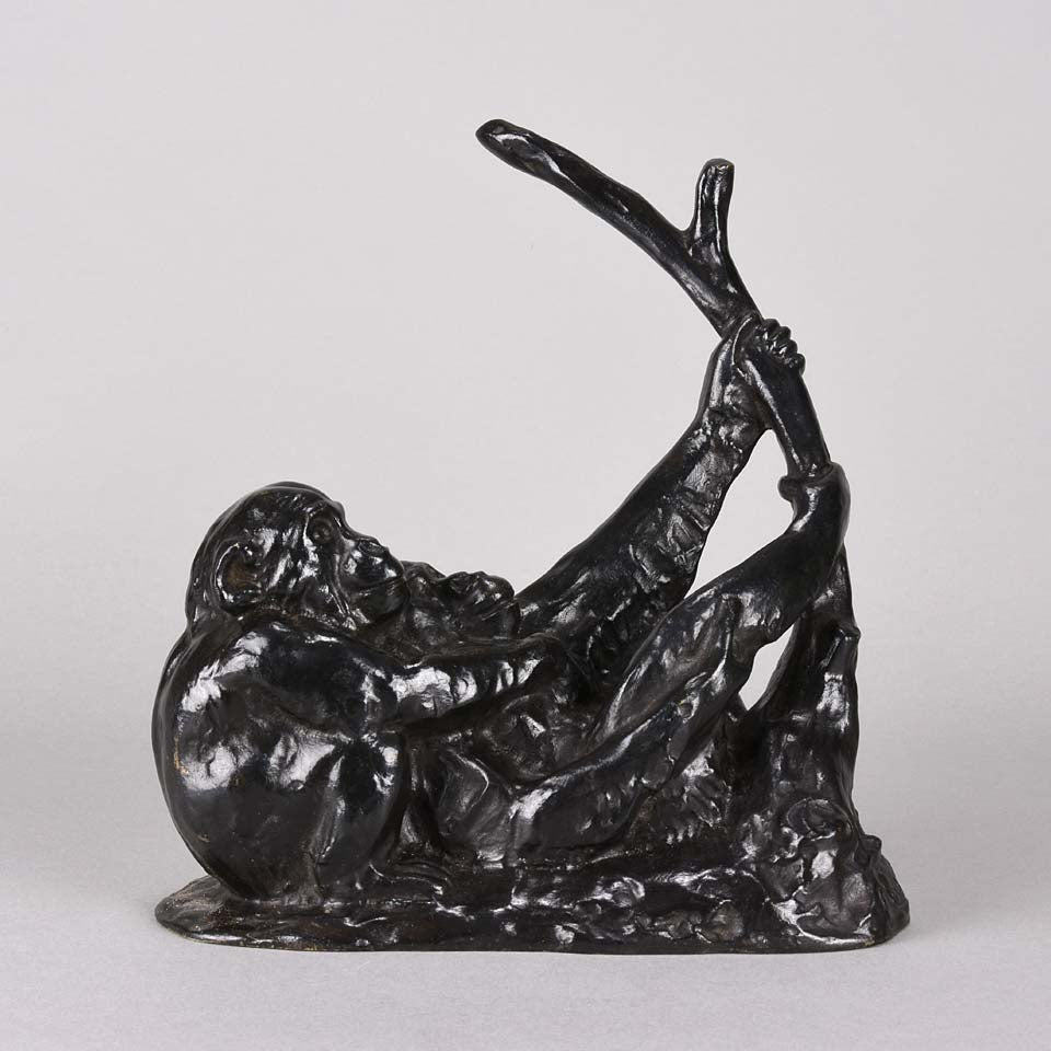 Rochard Bronze 'Deux Singes' Animalier Bronze 