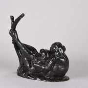 Rochard Bronze 'Deux Singes' Animalier Bronze 