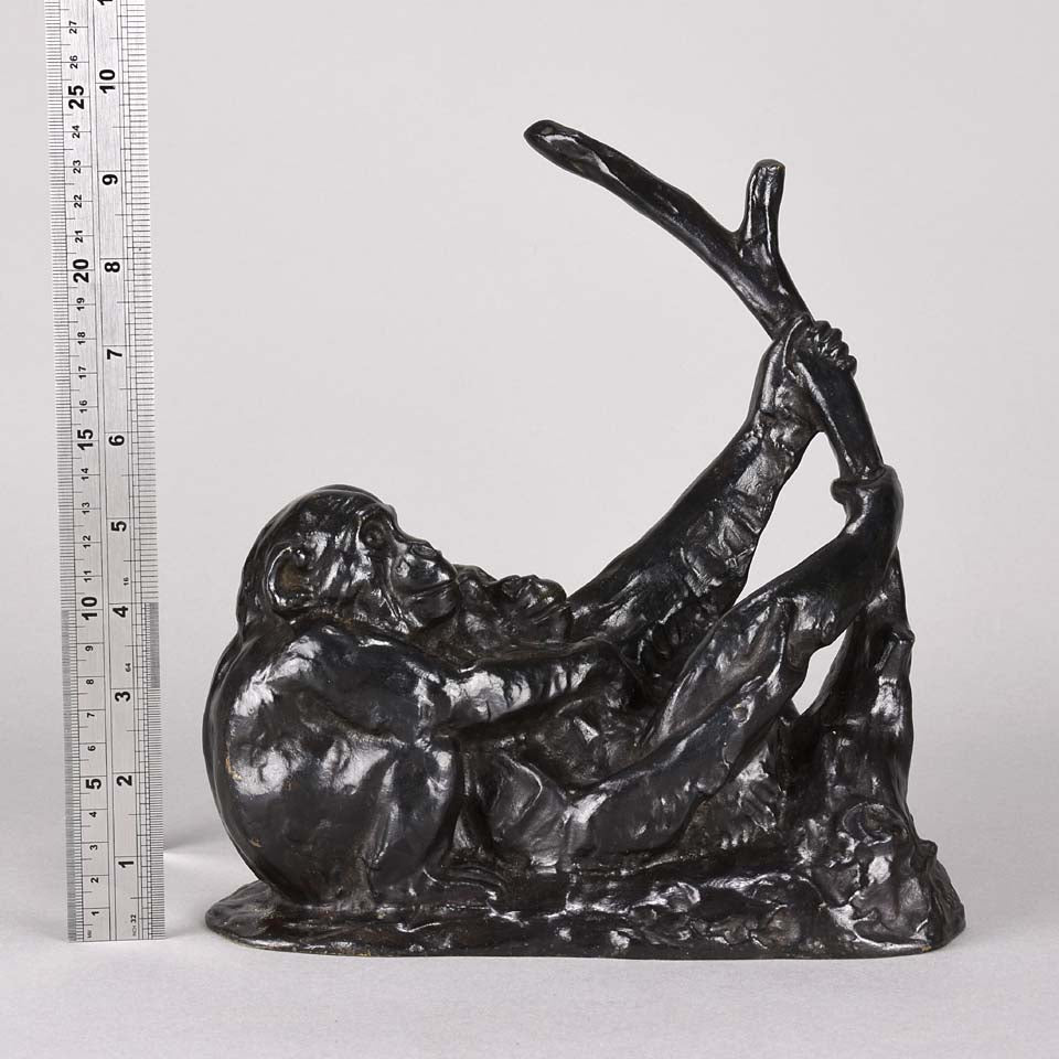 Rochard Bronze 'Deux Singes' Animalier Bronze 