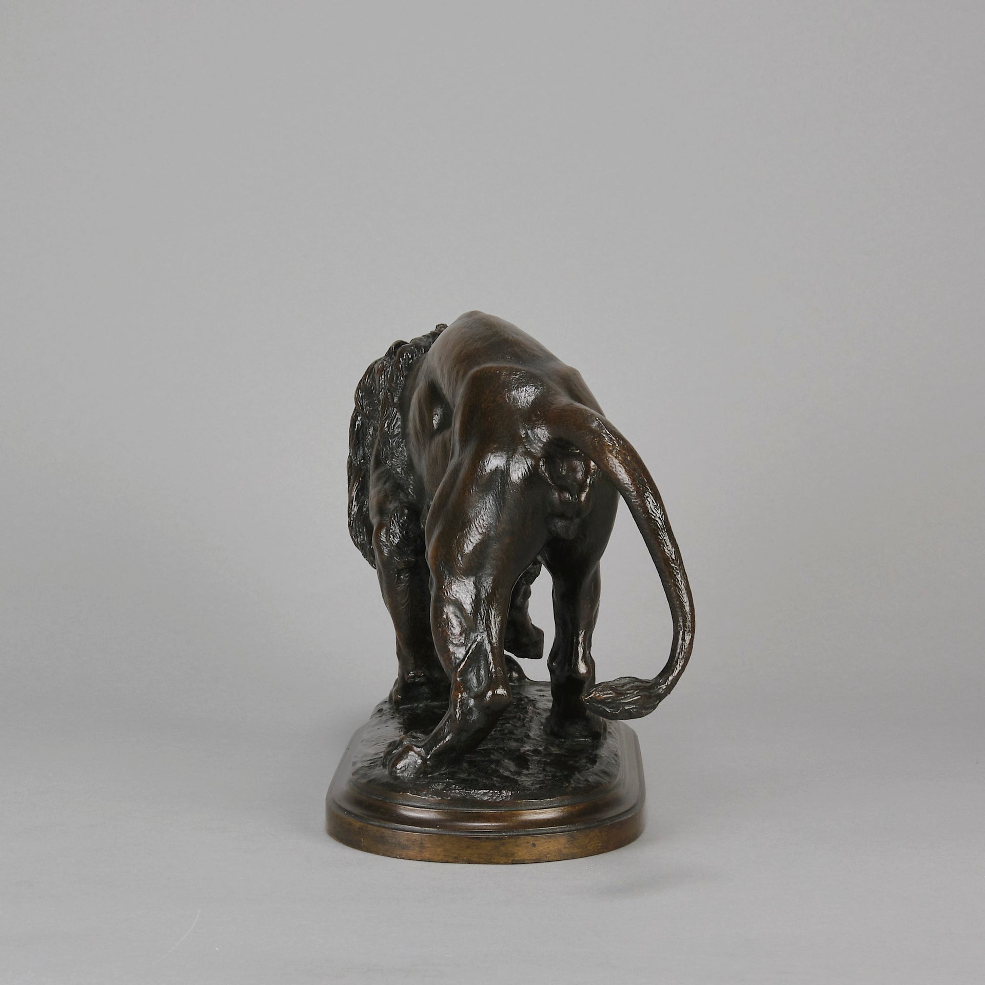 Animal Bronze - Isidore Bonheur Lion & Mouse - Hickmet Fine Arts